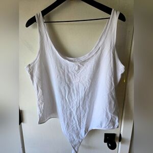 BP White Bodysuit Tank Top Size 2X